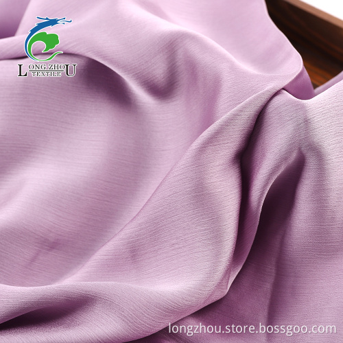 Dubbla färger Crepe Chiffon Satin Fabric